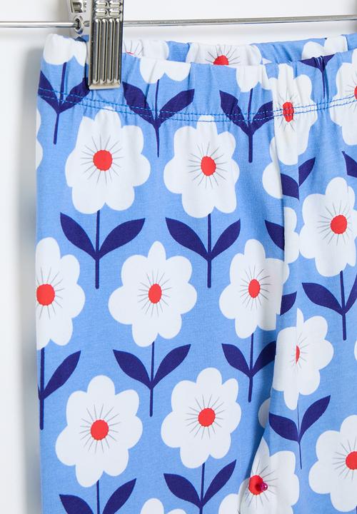 Pop Candy - Floral print leggings - blue