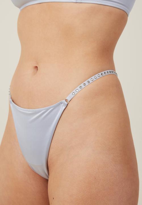 Cotton On - Satin Tanga G String Brief - Arctic Ice