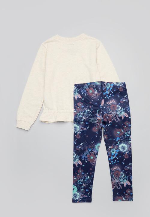 Converse - Converse graphic crew and leggings set - uncharted waters