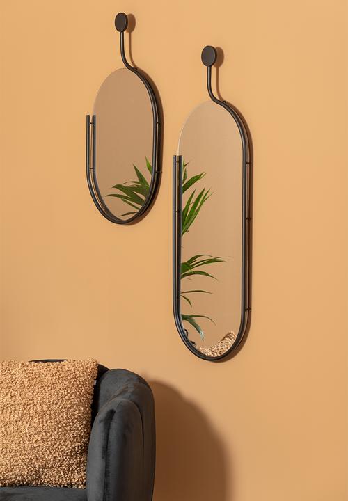 Present Time - Mirror Elliptical Medium - Black 