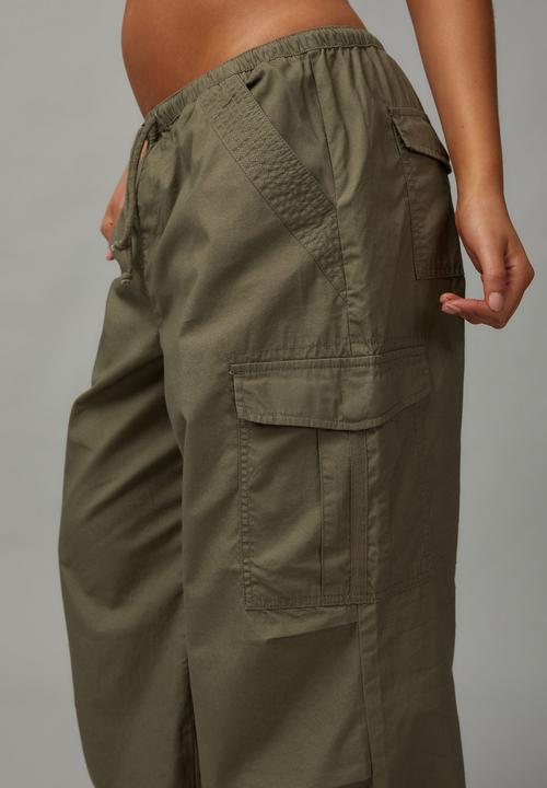 Factorie - Draw Cord Parachute Pant - Khaki