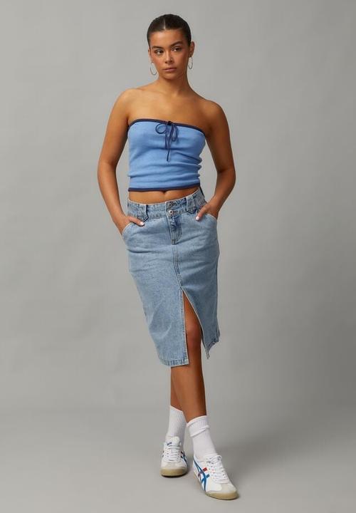 Factorie - Knit jacquard bandeau - blue/navy