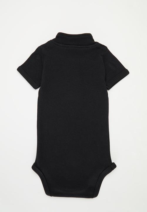 Little Lumps - Tab Onesie - Black