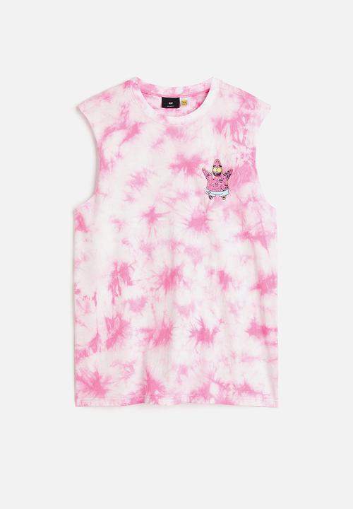 H&M - Printed vest top - pink/spongebob