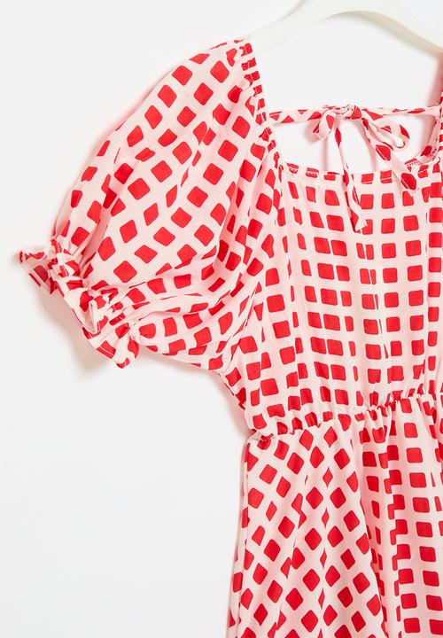 Pop Candy - Gingham dress - red