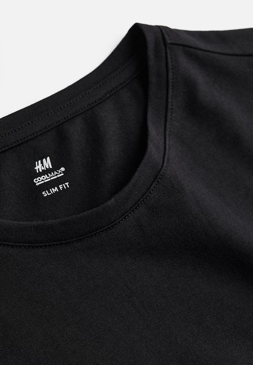 H&M - Coolmax® slim fit t-shirt - black