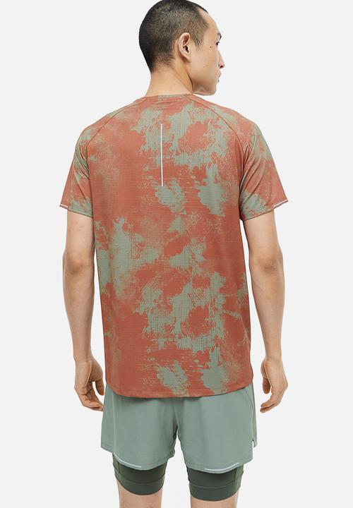 H&M - Drymove™ running top - brick red/patterned