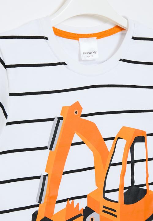 Pop Candy - Striped tee - black and white