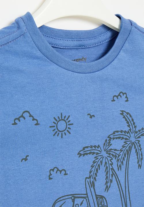 Pop Candy - Printed  tee - blue