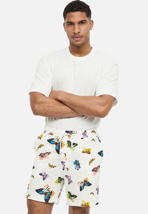 H&M - Patterned pyjama shorts - white/mtv