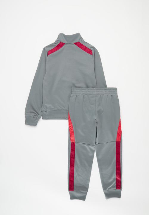 Nike - Nike sportswear club tape full-zip and joggers set - smoke grey