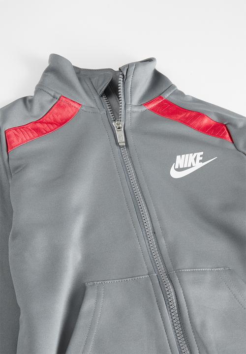 Nike - Nike sportswear club tape full-zip and joggers set - smoke grey