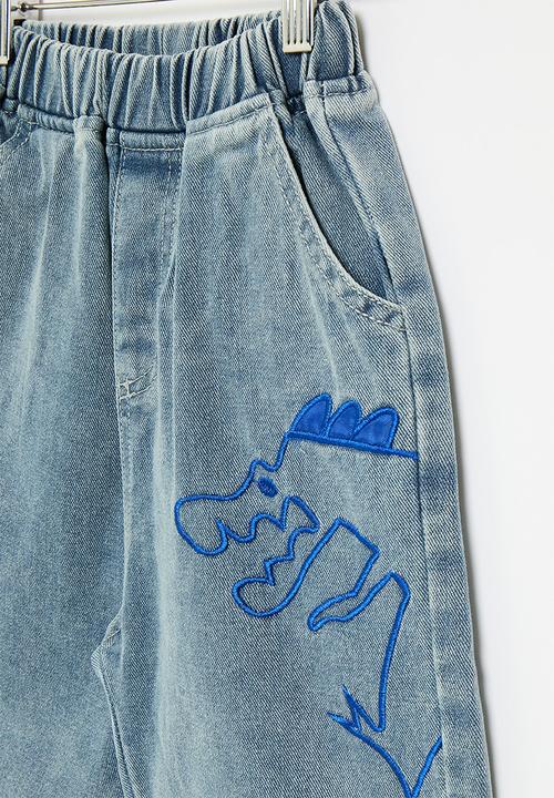 Pop Candy - Printed denim shorts - stone wash