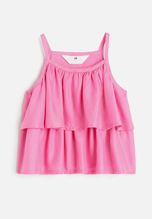 H&M - Tiered blouse - pink