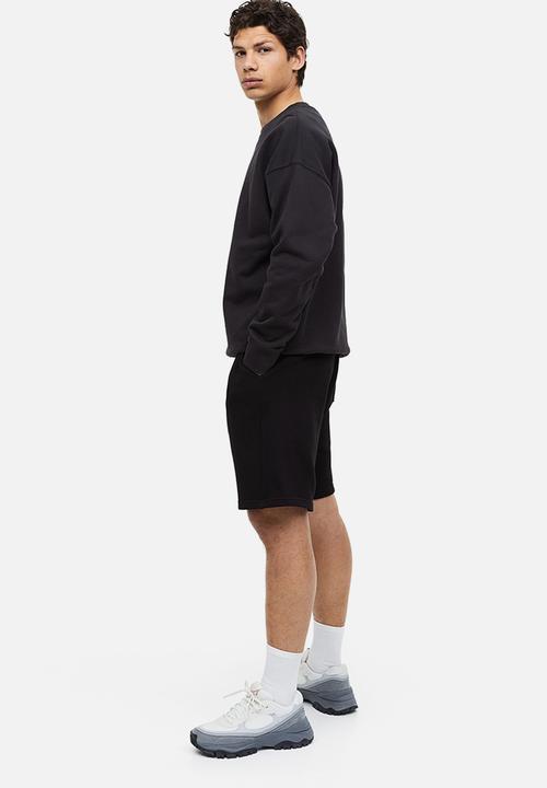 H&M - Regular fit sweatshorts - black