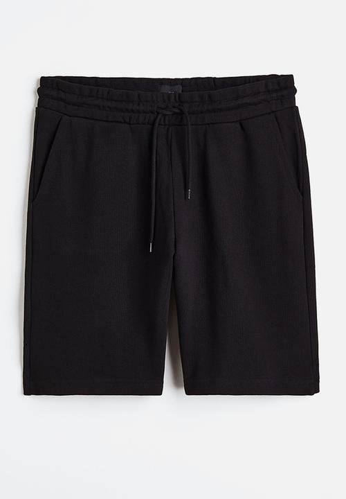 H&M - Regular fit sweatshorts - black