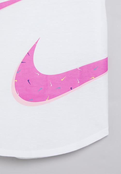 Nike - Nike swoosh fetti logo tee - white