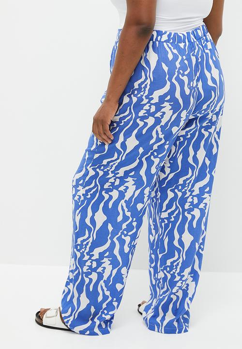 Me&B - Plus Elasticated Tailored Pant - Water