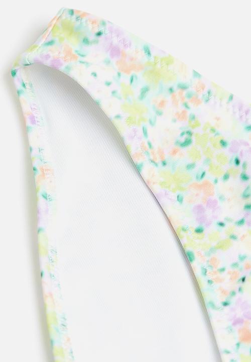 H&M - Bikini bottoms - light green/floral