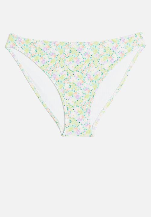 H&M - Bikini bottoms - light green/floral