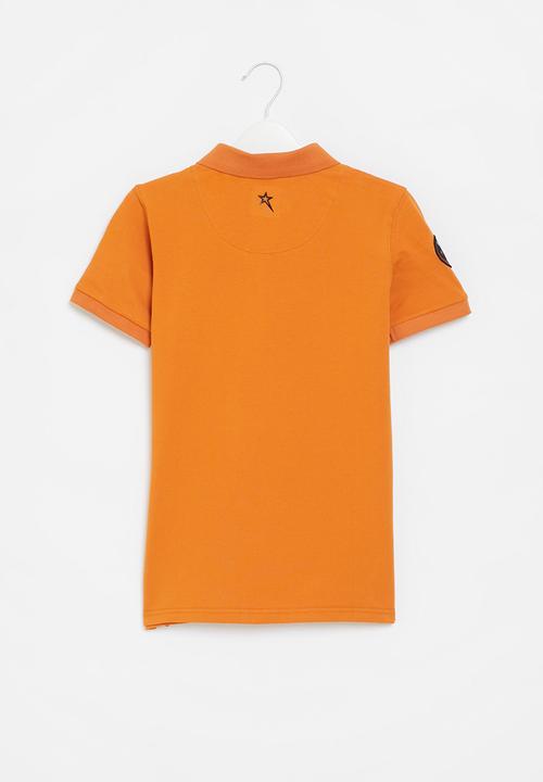 SOVIET - Boys pique golfer - pumpkin