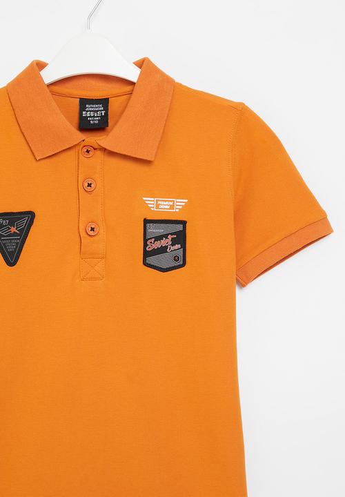 SOVIET - Boys pique golfer - pumpkin