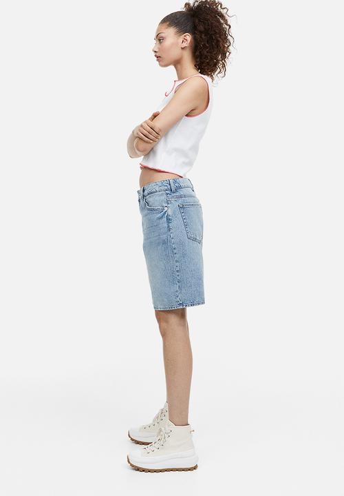 H&M - Bermuda low shorts - denim blue