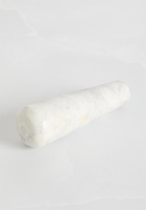 Sixth Floor - Virillo Marble pestle & mortar - white