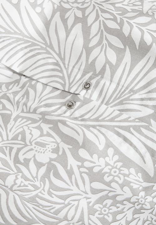 Sixth Floor - Soft Bloom Duvet Cover - Grey