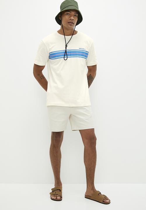 Rip Curl - Revival stripe tee - stone 