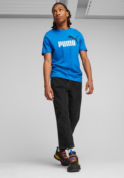 PUMA - Ess+ 2 col logo tee - blue