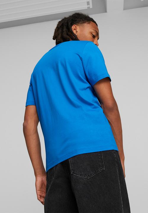 PUMA - Ess+ 2 col logo tee - blue