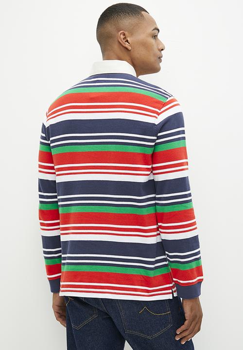 Levi’s® - Classic long sleeve rugby - ivy navy academy strip 