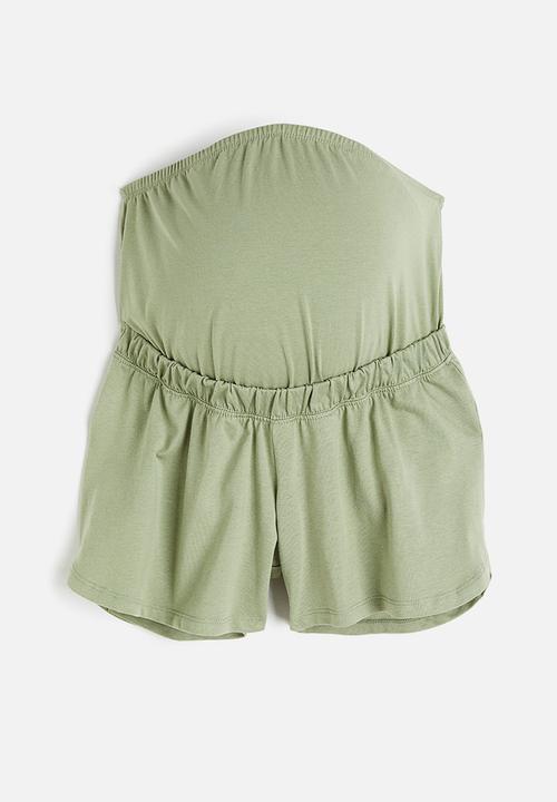 H&M - Mama cotton jersey shorts - green