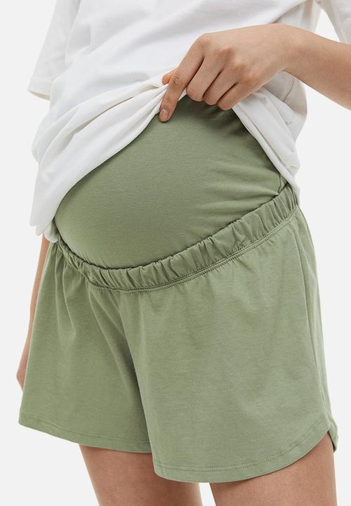 H&M - Mama cotton jersey shorts - green