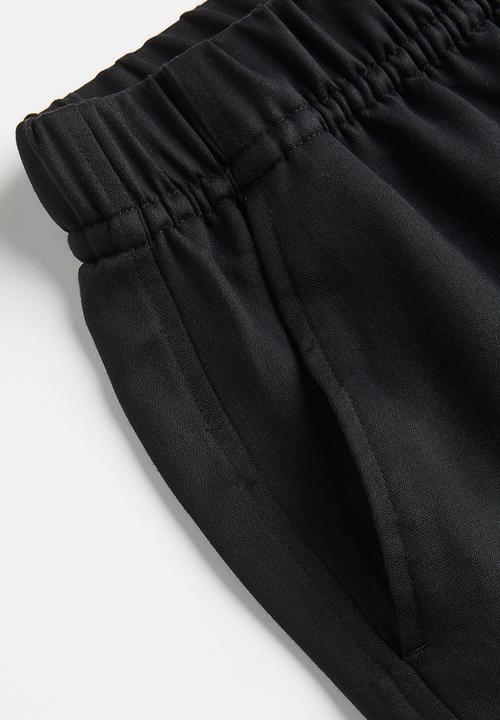 H&M - Lyocell-blend trousers - black