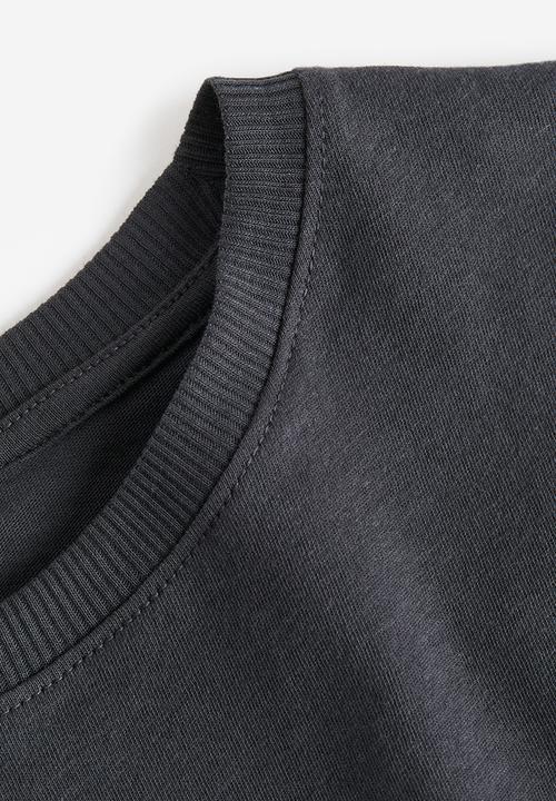 H&M - Printed cropped top - black surfer