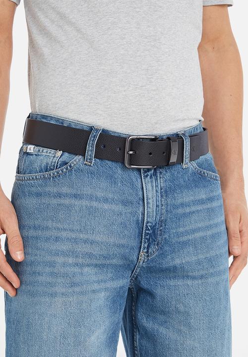 Calvin Klein - Classic round metal k belt 40mm - black