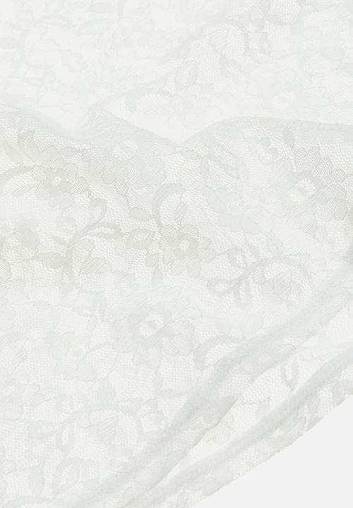 H&M - Sheer lace strappy top - white