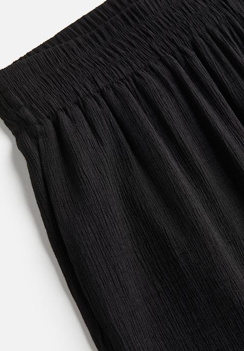 H&M - Crêpe pull-on trousers - black