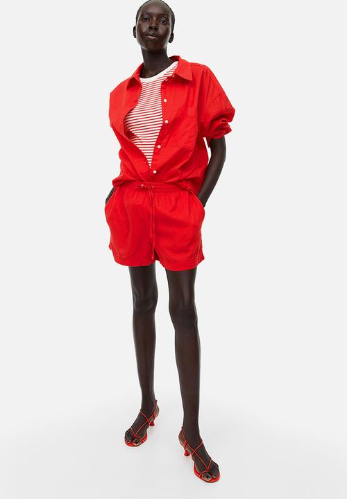 H&M - Ribbed vest top - multi,red