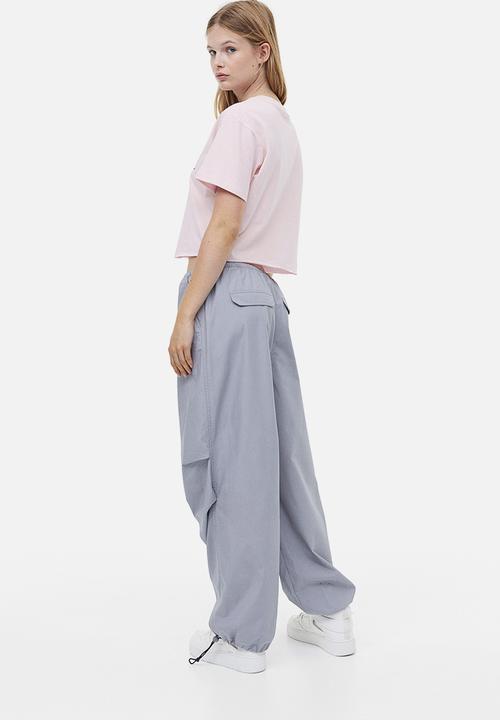 H&M - Cropped printed t-shirt - pink