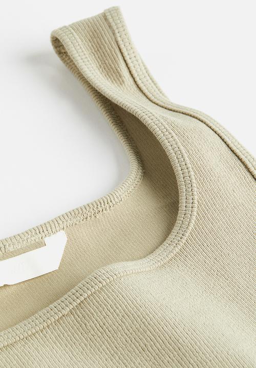 H&M - Cropped vest top - green
