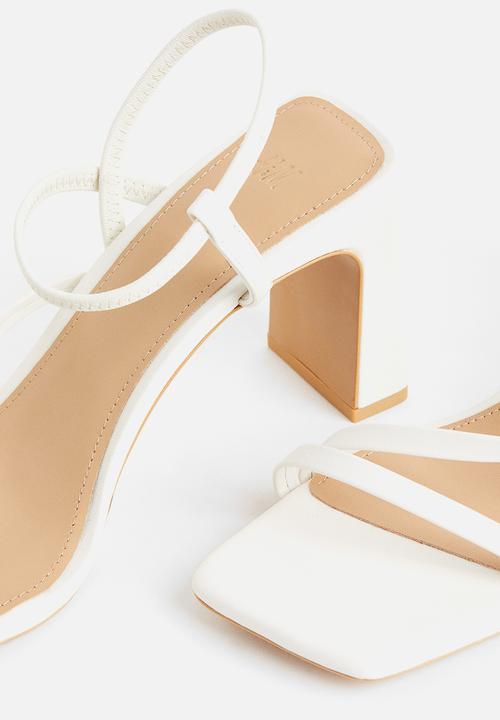 H&M - Heeled sandals - white
