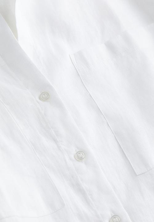 H&M - Linen shirt - white