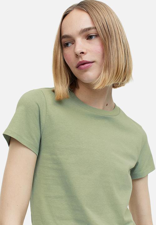 H&M - Fitted t-shirt - green