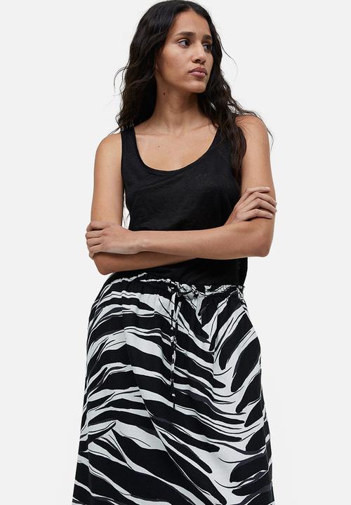 H&M - Flared skirt - black