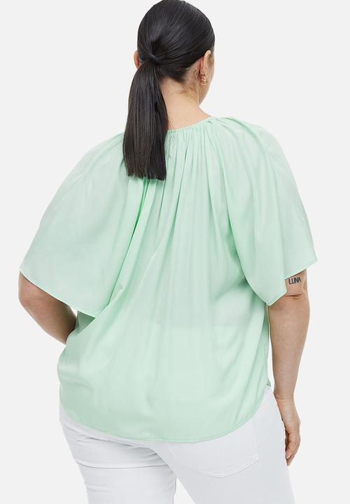 H&M - Oversized blouse - light green