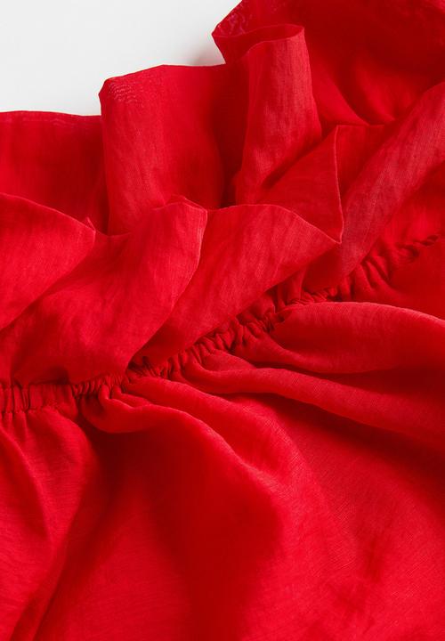 H&M - Off-the-shoulder blouse - red