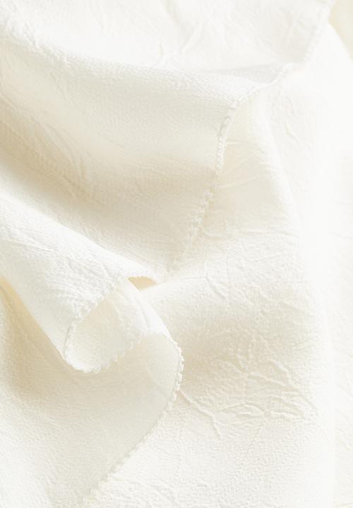 H&M - Flounce-detail dress - white